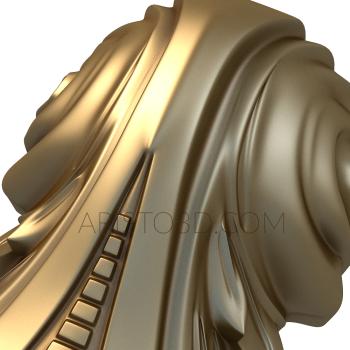 Corbels (KR_0133) 3D model for CNC machine